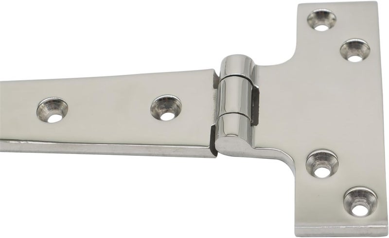 Jecoupoon Store 316 Stainless Steel Door Hinge Marine Grade 8'' x 4" T Hinge 6'' x 3" Boat Hatch Hinge with Screws (8'' x 4" 4PCS) - Image 4